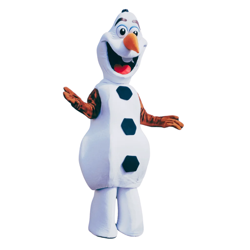 Mascotte Olaf pour anniversaire en Normandie