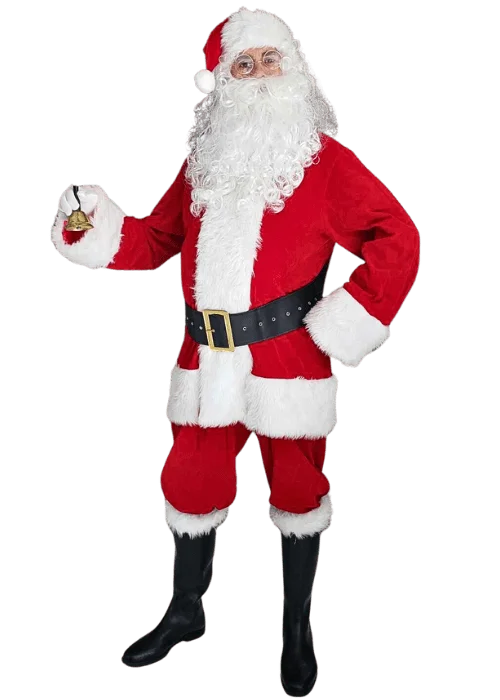 costume-père-noel avec une cloche à la main