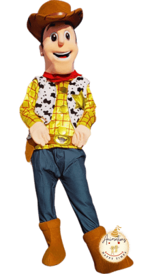 Location costume et d&eacute;guisement mascotte Woody Toy Story en Normandie - Animations Happy Times