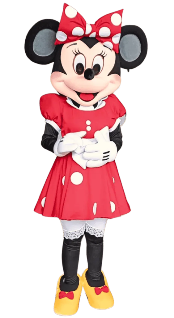 Mascotte Minnie pour anniversaire en Normandie