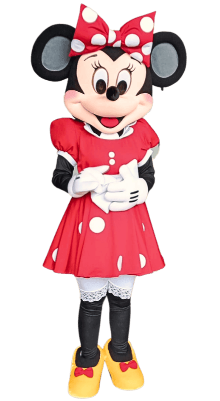 Location costume et d&eacute;guisement mascotte Minnie en Normandie - Animations Happy Times