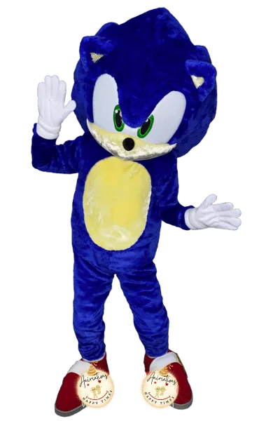 Mascotte Sonic pour anniversaire en Normandie