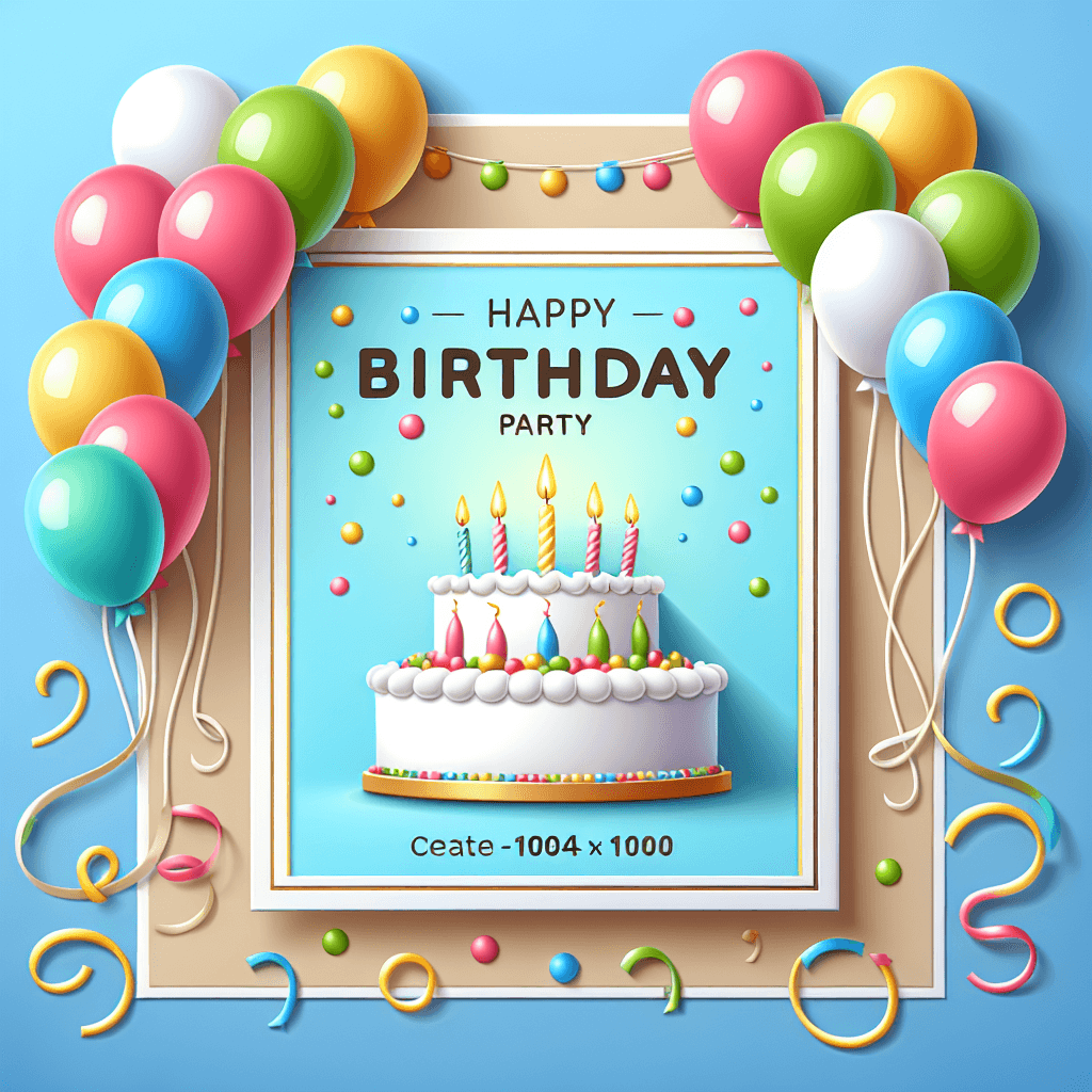 Carte d'invitation anniversaire à imprimer