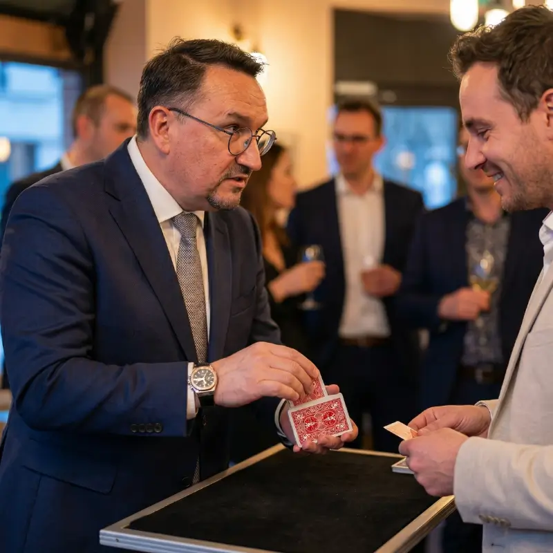 Spectacle de close-up magie de proximité – Magicien Happy Times Normandie