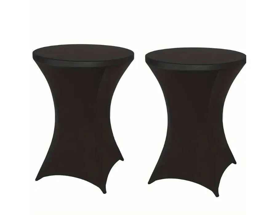 Mange-debout 80 cm avec housse stretch noire en option