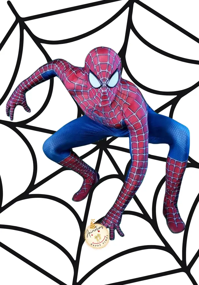 Mascotte Spider-Man à domicile pour anniversaire en Normandie - Animations Happy Times
