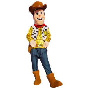 Location costume et déguisement mascotte Woody Toy Story en Normandie - Animations Happy Times