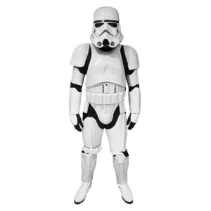 Mascotte Stormtrooper Star Wars en armure blanche, personnage grandeur nature